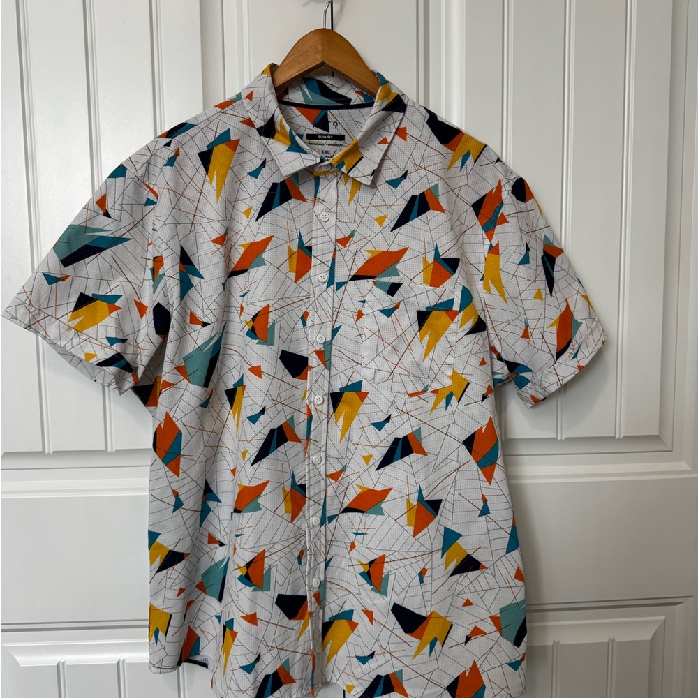 Apt. 9 Men’s Geometric Patterned Short Sleeve Shirt
